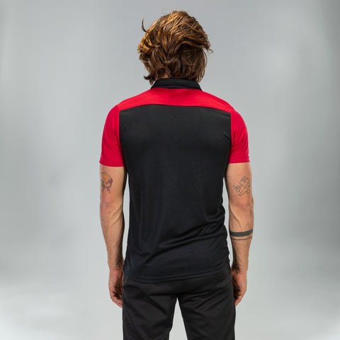 Hobby II polo shirt black/red