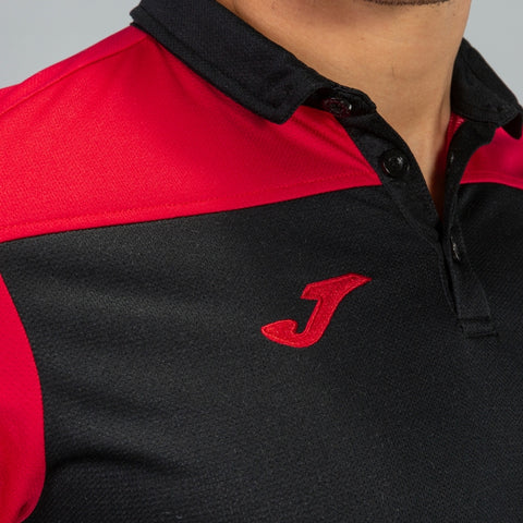 Hobby II polo shirt black/red